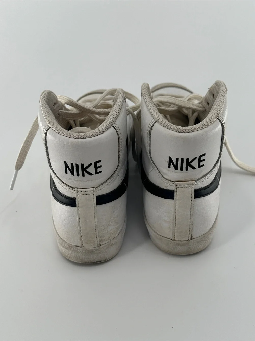 Nike Men’s White, Black & Red High-Top Sneakers